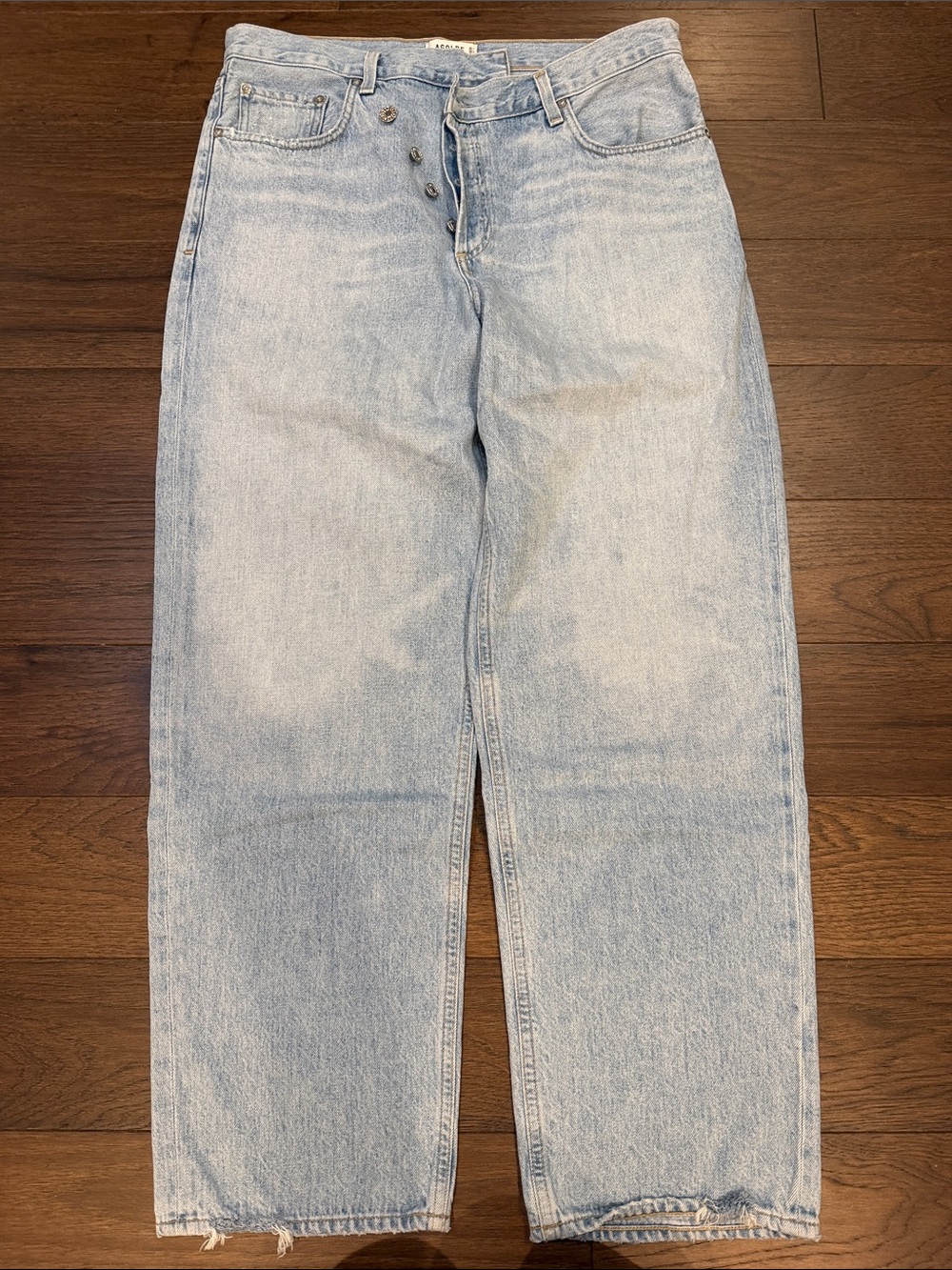 Agolde Criss Cross Jean Size 31 in a Light Wash- C11-526